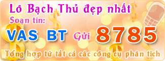 Soạn tin VAS BT gửi 8785 để lấy cặp lô bạch thủ ngày 13/12/2013